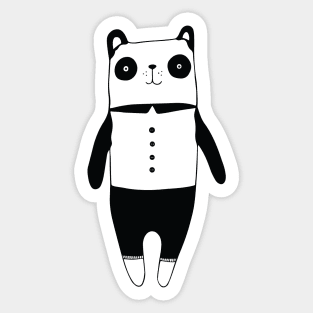 Little black and white panda Sticker